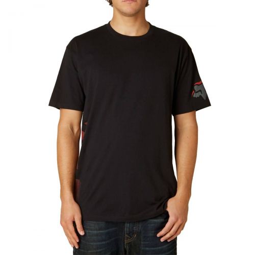 Fox Racing Fulltastic Men's Short-Sleeve Shirts, color: Black | Optic White, category/department: men-tees-shortsleeve