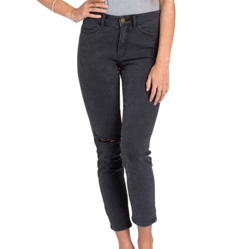 Billabong Hot Mama Women's Jeans Pants, color: Off Black, category/department: women-jeans
