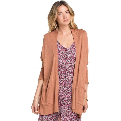 Billabong Outside The Lines Women's Cardigans, color: Brown Sugar | Off Black | Rosewater, category/department: women-cardigans