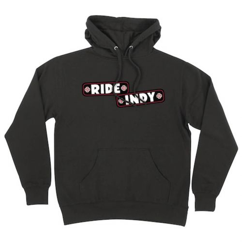 Independent Sticker Bar Men's Hoody Pullover Sweatshirts, color: Black | Charcoal Heather, category/department: men-sweatshirts