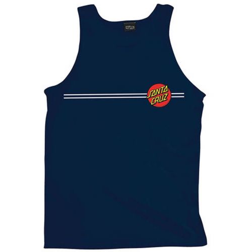 Santa Cruz Classic Dot Fit Regular Men's Tank Shirts, color: Black | Charcoal Heather | White | Carolina Blue | Navy | Yellow, category/department: men-tanks
