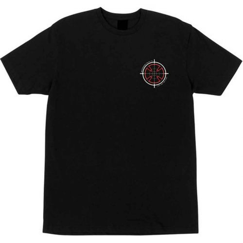 Independent Rowley Crosshairs Men's Short-Sleeve Shirts, color: Black | Heavy Metal, category/department: men-tees-shortsleeve