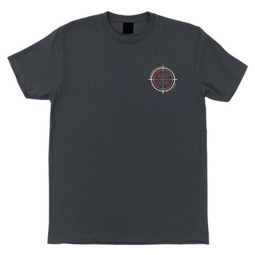 Independent Rowley Crosshairs Men's Short-Sleeve Shirts, color: Black | Heavy Metal, category/department: men-tees-shortsleeve