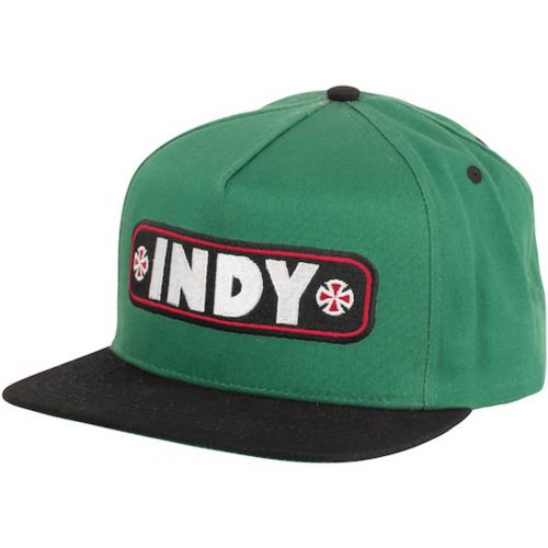 Independent Sticker Bar Men's Adjustable Hats, color: Dark Red | Dark/Green/Black, category/department: men-hats