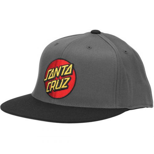 Santa Cruz Classic Dot Men's Flexfit Hats, color: Black | Black/Grey | Grey/Black | Off White/Black, category/department: men-hats