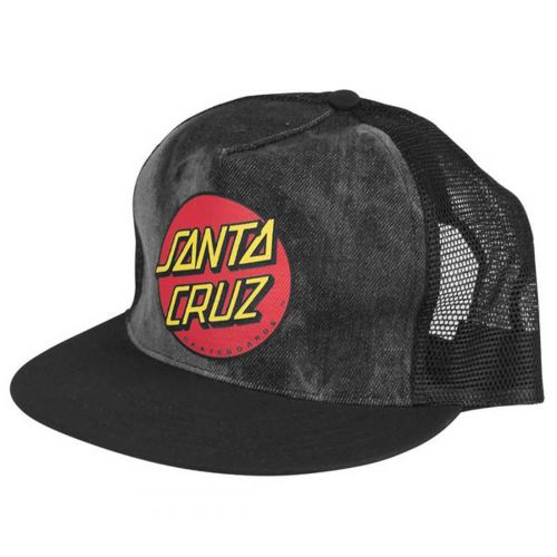 Santa Cruz Classic Dot Trucker Men's Adjustable Hats, color: Black/Tie Dye | Black/Red | Black/White | Camo/Black | White/Black/Red, category/department: men-hats