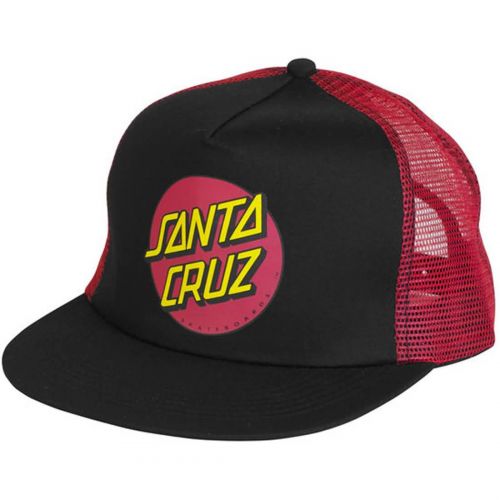 Santa Cruz Classic Dot Trucker Men's Adjustable Hats, color: Black/Tie Dye | Black/Red | Black/White | Camo/Black | White/Black/Red, category/department: men-hats