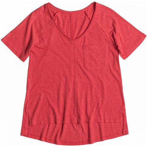 Roxy Tide Trotter Short-Sleeve Shirts, color: Bittersweet, category/department: women-tees-shortsleeve