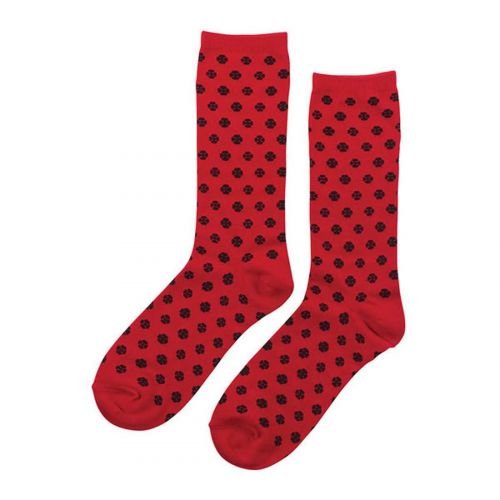 Independent Cross Pattern Crew Men's Socks, color: Red, category/department: men-socks