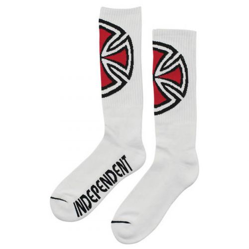 Independent Shinner Tall Crew Men's Socks, color: Black | White, category/department: men-socks