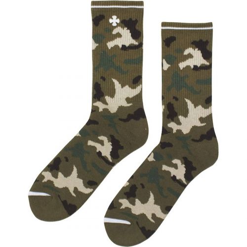 Independent Solo Cross Crew Men's Socks, color: Camo, category/department: men-socks