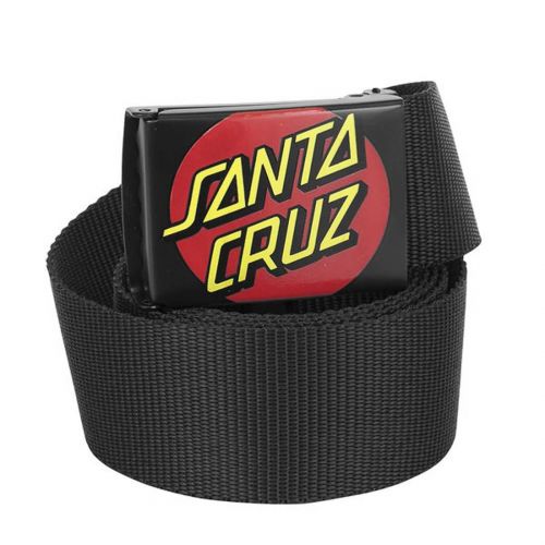 Santa Cruz Classic Dot Web Men's Belts, color: Black | Charcoal, category/department: men-belts