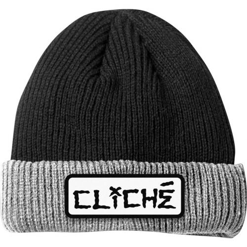 Cliche Dressen Men's Beanie Hats, color: Black/Grey, category/department: men-beanies