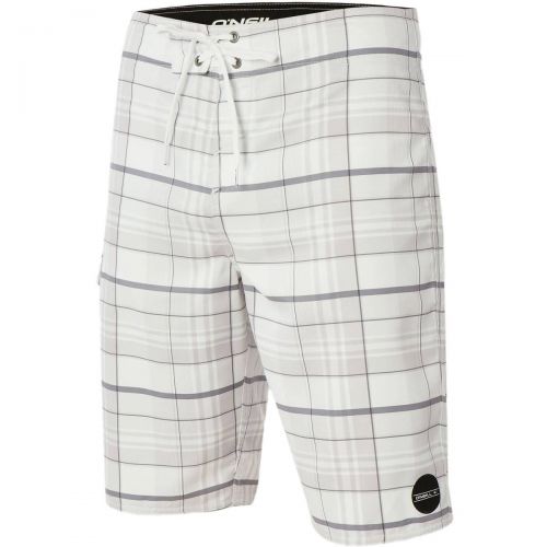 O'Neill Santa Cruz Plaid '16 Men's Boardshort Shorts, color: Black | Bright Blue | Grey | White, category/department: men-boardshorts