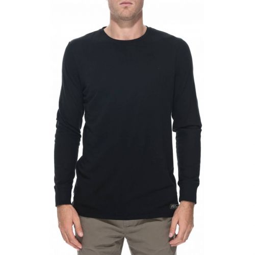 Globe Goodstock Men's Long-Sleeve Shirts, color: Black, category/department: men-tees-longsleeve