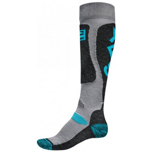 Globe Yes x Globe Men's Snow Socks, color: Grey/Blue | Grey/Lime, category/department: men-socks