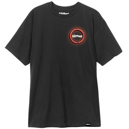 Almost Neon Men's Short-Sleeve Shirts, color: Black, category/department: men-tees-shortsleeve