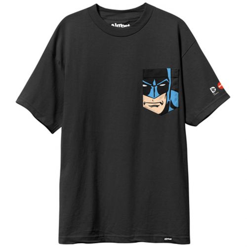 Almost Batman Pocket Men's Short-Sleeve Shirts, color: Black, category/department: men-tees-shortsleeve