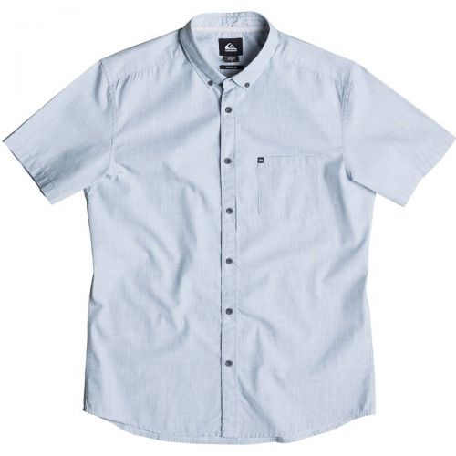 Quiksilver Wilsden'16 Men's Button Up Short-Sleeve Shirts, color: Steeple Grey | Aruba Blue | Dark Denim | American Beauty, category/department: men-buttonfronts