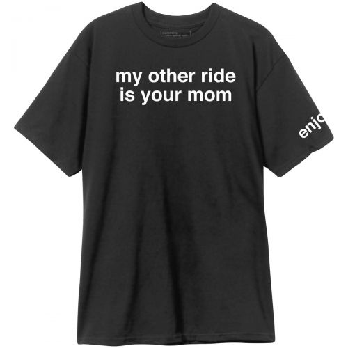 Enjoi My Other Ride Men's Short-Sleeve Shirts, color: Black, category/department: men-tees-shortsleeve