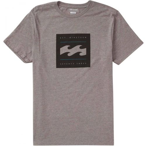 Billabong Level Men's Short-Sleeve Shirts, color: Dark Grey Heather | Hydro Heather | White, category/department: men-tees-shortsleeve