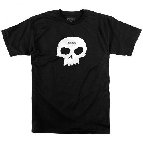 Zero Single Skull Men's Short-Sleeve Shirts, color: Black, category/department: men-tees-shortsleeve