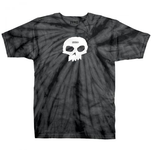 Zero Tie Dye Single Skull Men's Short-Sleeve Shirts, color: Black, category/department: men-tees-shortsleeve