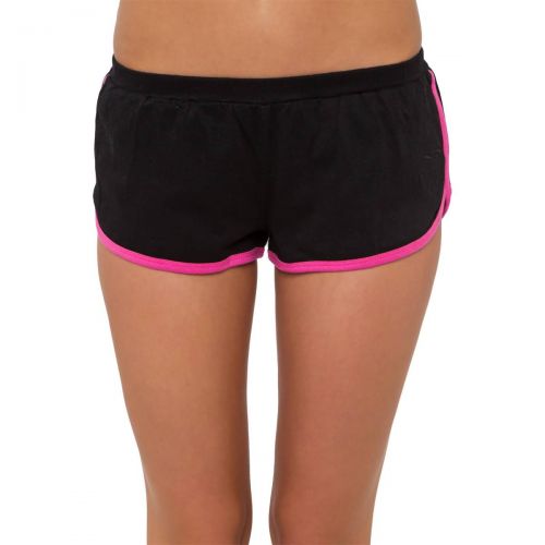 Metal Mulisha Beaming Women's Stretch Shorts, color: Black | Charcoal Heather, category/department: women-stretchshorts