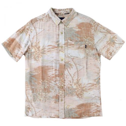 O'Neill Oahu Dos Men's Button Up Short-Sleeve Shirts, color: Dark Coral, category/department: men-buttonfronts