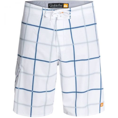 Quiksilver Square Root 4'15 Men's Boardshort Shorts, color: Anthracite | Dark Blue | Bright White | Black Plaid | Highrise, category/department: men-boardshorts