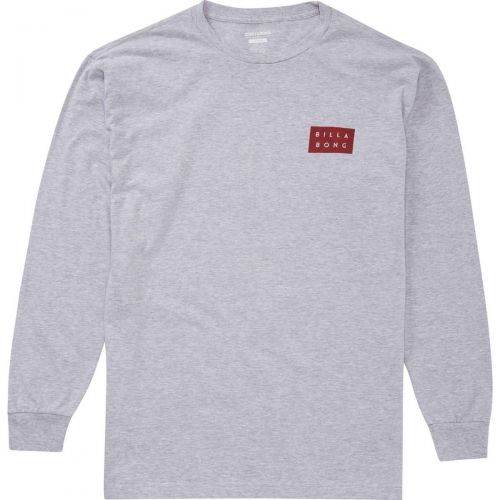 Billabong Brick Men's Long-Sleve Shirts, color: Grey Heather, category/department: men-tees-longsleeve