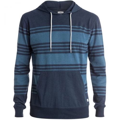 Quiksilver Snit Stripe Men's Hoody Pullover Sweatshirts, color: Highrise-H | Navy Blazer - Solid, category/department: men-sweatshirts