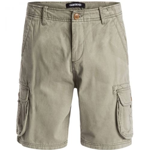Quiksilver Deluxe Men's Cargo Shorts, color: Castlerock | Rainy Day | Dusty Olive - Solid | Dusty Olive-6 | Elmwood, category/department: men-cargoshorts