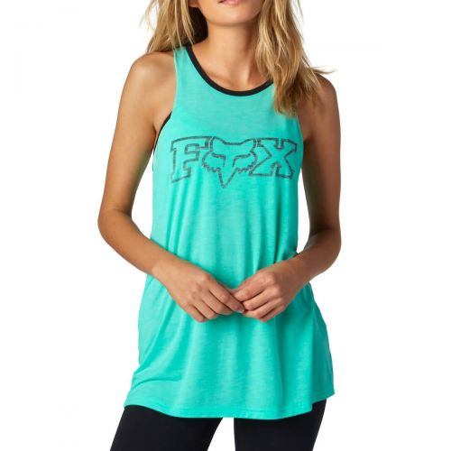 Fox Racing Cortex Muscle Women's Tank Shirts, color: Black | Light Heather Grey | Sea Foam, category/department: women-tanks
