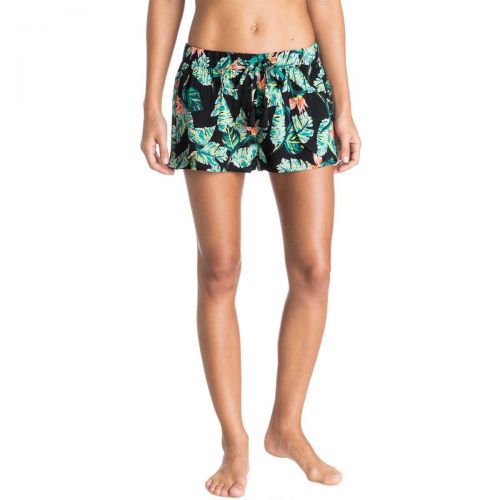Roxy Beauty and Beyond Women's Beach Shorts, color: Anthracite-6 | Paradise Pink-6, category/department: women-beachshorts