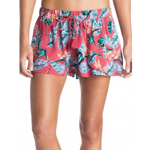 Roxy Beauty and Beyond Women's Beach Shorts, color: Anthracite-6 | Paradise Pink-6, category/department: women-beachshorts