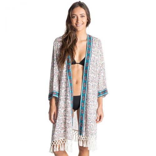 Roxy Woodstock Cover Up Women's Cardigans, color: Egret-6, category/department: women-cardigans