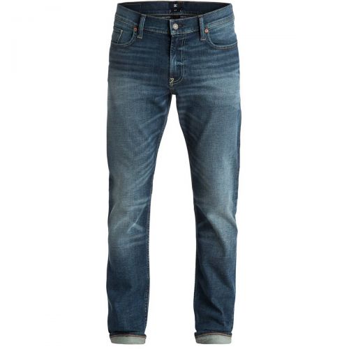 DC Washed Slim Light Worn Men's Jeans Pants, color: Peacoat - Wash-2, category/department: men-jeans