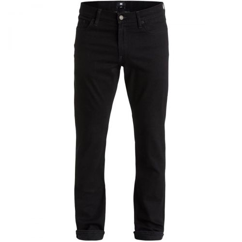 DC Worker Slim Black Rinse 32 Men's Jeans Pants, color: Jet Black - Wash-1, category/department: men-jeans