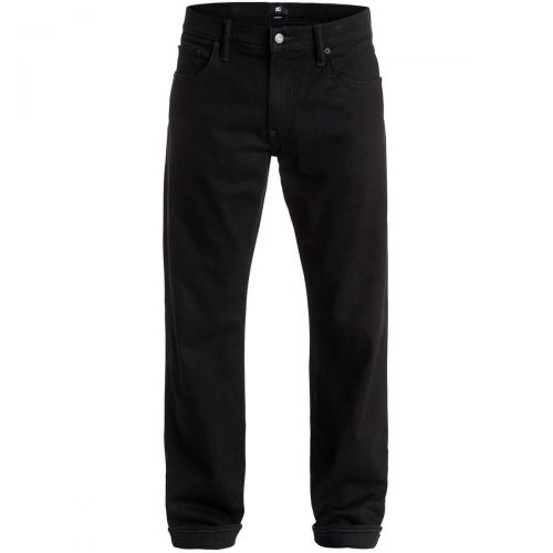 DC Worker Roomy Black Rinse 32 Men's Jeans Pants, color: Jet Black - Wash-1, category/department: men-jeans