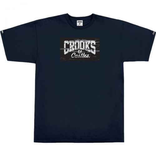 Crooks & Castles Mens Juice Core Short-Sleeve Shirt, color: Black | Navy, category/department: men-tees