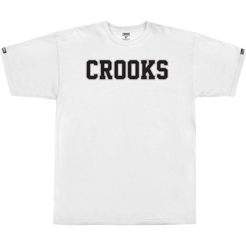 Crooks & Castles Mens Medusa Armada Short-Sleeve Shirt, color: True Red | White, category/department: men-tees