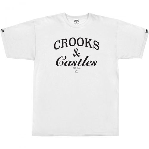 Crooks & Castles Mens Timeless Short-Sleeve Shirt, color: Black | True Red | White | Heather Grey, category/department: men-tees