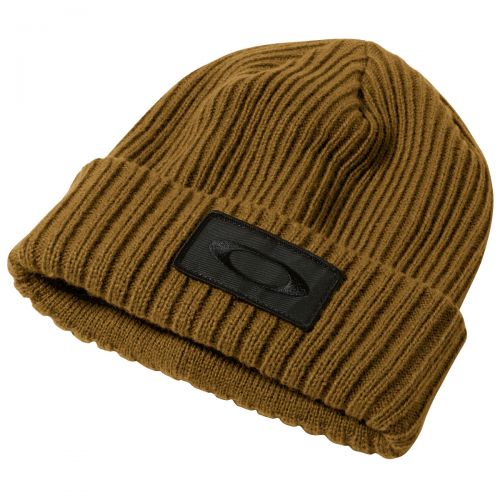 Oakley Mens Dead Tree Cuff Beanie Hat, color: Citrus | Jet Black | Oxide | Blue Mirage | Burnished | Fired Brick, category/department: men-beanies