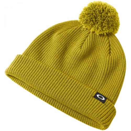 Oakley Mens Riviera Pom Beanie Hat, color: Citrus | Arctic White | Forged Iron | Deep Plum | Burnished | Fired Brick, category/department: men-beanies