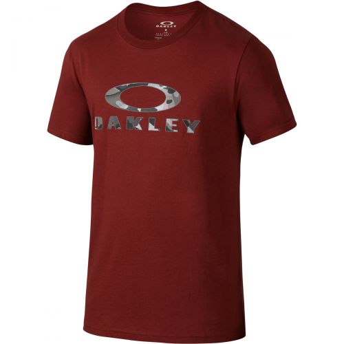 Oakley Mens Stealth Short-Sleeve T-Shirt, color: Blue Shade | Dark Brush | Fired Brick, category/department: men-tees