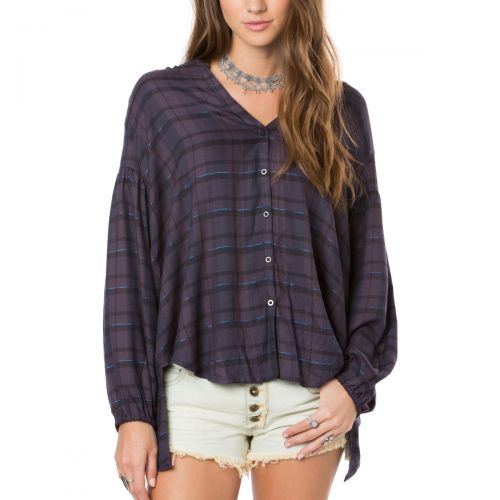 O'Neill Womens Marilyn Top Shirt, color: Total Eclipse, category/department: women-shirts