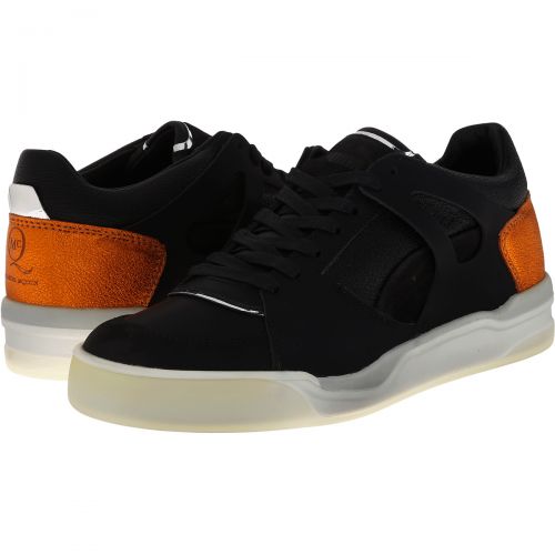 Puma Womens MCQ Move Femme Low Black Shoes, color: Black/Autumn Glory Yellow/Whisper White, category/department: women-shoes