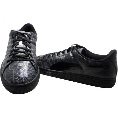Puma Mens Basket Fade 3D Shoes, color: Limestone Gray/Steel Gray/Black, category/department: men-shoes