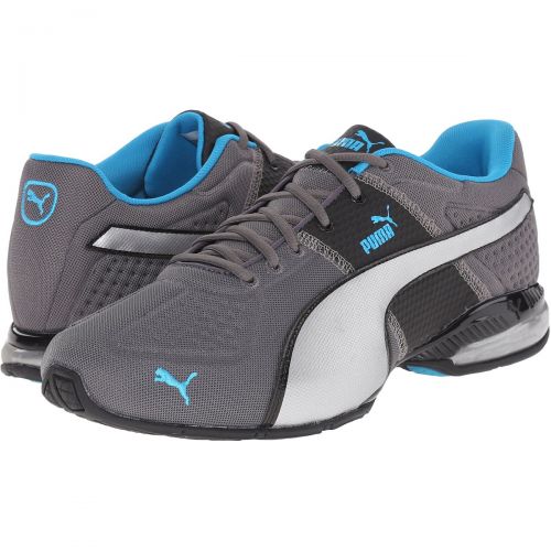 Puma Mens Cell Surin Deboss Shoes, color: Steel Gray/Black/Atomic Blue, category/department: men-shoes